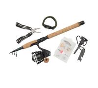 Abu Garcia Diplomat Wilderness Sopravvivenza Telescopico Combo TE70L / Asta &