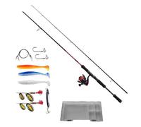 Abu Garcia Fast Attack 2,40M 10-50G Combo Luccio Rete Bobina Filo Esche