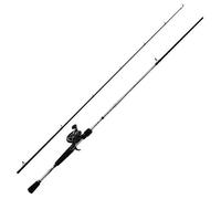 Abu Garcia Fast Attack Baitcasting Combo, Canna e Mulinello per la Pesca con artificiali, Blank in Carbonio 24T, 4+1 Cuscinetti in Acciaio Inossidabile, Sistema di Freno Mag Trax