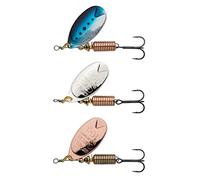 Abu Garcia Fast Attack Spinner Angelköder - Confezione da 3 - ideale per Forelle, Lachs und Meerforelle im Süßwasser - ausbalancierte, präzise, scharfe Haken