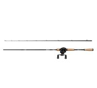 Abu Garcia Max Pike Combinazione canna e mulinello | Mulinello baitcaster a basso profilo per acqua dolce | Set per la pesca con esche artificiali per predatori | 3000 | 2,44 m | 40-120g