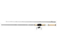 Abu Garcia MAX PRO Combo di lancio, Kit combinato canna e mulinello da pesca, set di esche da pesca fluviale per pescatori con esche artificiali, luccio, persico, lucioperca, 1,98m |15-60g, Bianco