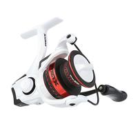 Abu Garcia Max Pro Spinning Reel, Freshwater Angler Fishing Pike Perch & Zander, Aluminum Spool, Robust Ambidextrous 3000H Reel Size 6.2:1 Gear Ratio White & Red