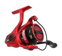 Abu Garcia Revo Rocket Spinning Reel, Pesca Predator, Pesca d'acqua dolce, pesce persico, luccio, lucioperca, nero/rosso, rapporto di trasmissione 7,6:1, robusto e leggero, 10+1 numero di cuscinetti,