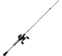 Abu Garcia Revo X Limited Edition Low Profile Baitcast Canna e mulinello Combo set - Moderna configurazione Predator per luccio, pesce persico e luccioperca, argento, 15-45 g | 1,98 m