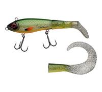 Abu Garcia Svartzonker McHybrid Pike - Esca da pesca ibrida rigida e morbida - Esca fornita con coda di pagaia e coda di ricciolo