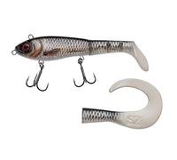Abu Garcia Svartzonker Mchybride - Esca di tipo Swimbait Hybrid corpo duro e paddle morbido, fornisce una coda di ricambio