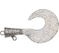 Abu Garcia Svartzonker McMio Spare Tails - Eco-Friendly Replacements for Mc Mio Big and Small Lures, Durable Plastisol for Freshwater & Saltwater Fishing, Silver Glitter 9,2 cm