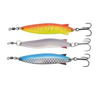 Abu Garcia Toby Spoon, esche da pesca, confezione da 3 pezzi, esche classiche lampeggianti per salmone, trota di mare, trota, pesce, salmone, sgombro