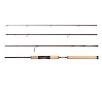 Abu Garcia Tormentor2 Canna da spinning da viaggio, canna da pesca leggera con vaschetta in carbonio 24T, design compatto per pescatori in viaggio, pesci predatori d'acqua dolce e salata, 2,44m 10-40g