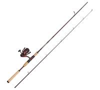 Abu Garcia Tormentor2 Spinning Combo, canna e mulinello per la pesca d'acqua dolce, peso leggero e versatilità, rosso, canna da 2,44 m a velocità moderata, mulinello di taglia 2000