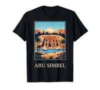 Abu Simbel Antico Egitto Tempio Fiume Viaggio Grafico Maglietta