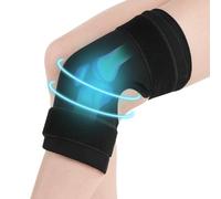 ABUBU Confezione 2: Ginocchiera in gel per terapia fredda e calda, riutilizzabile lesioni doloranti al ginocchio distorsioni artrosi menisco + ginocchiera elastica in silicone con magneti