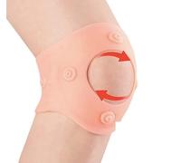 ABUBU Ginocchiera elastica in silicone con magneti, compressione rotula, terapia magnetica (colore carne etichetta)