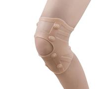 ABUBU Ginocchiera elastica in silicone con magneti, protezione di compressione per ginocchio, terapia magnetica (colore carne)