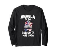 Abuela De La Boricuita Más Linda Pride Maglia a Manica