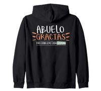 Abuelo Gracias por estar A Mi Lado Siempre Felpa con Cappuccio