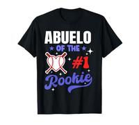 Abuelo Of Rookie 1st Baseball Festa di Compleanno Tema Corrispondenza Maglietta