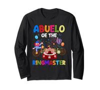 Abuelo Of The Birthday Ringmaster Circus Festa di compleanno Maglia a Manica