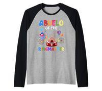 Abuelo Of The Birthday Ringmaster Circus Festa di compleanno Maglia con Maniche Raglan