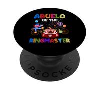 Abuelo Of The Birthday Ringmaster Circus Festa di compleanno PopSockets PopGrip Adesivo