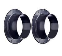 Abuff Connettore per condotto da 10,2 cm, flangia diritta in plastica per riscaldamento e raffreddamento sistema di ventilazione (100 mm)