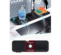 Abulun Tappetino per Rubinetto Cucina-lavandino Silicone Cucina Bagno-Tappetino Proteggi lavandino-scolapiatti da appoggio per lavello