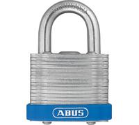 ABUS 06376 41/40 Lucchetto, grillo standard, 40 mm | Acciaio laminato con rivestimento Eterna anticorrosione, cilindro a 5 perni, include 2 chiavi, lucchetto per esterno
