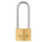 ABUS 12020 Catenaccio In Ottone 65/50mm Con Arco Lungo 80mm Chiavi Simili 6504