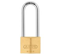 ABUS 12640 Catenaccio In Ottone 65/40Mm Con Gancio Lungo 63Mm Chiave Uguale 6405
