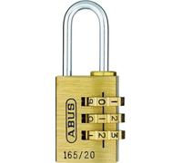 Abus - 165/20SB / 20134 - Lucchetto a combinazione in ottone, dimensione 20 mm -