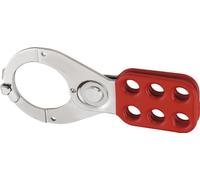 ABUS 335525 - H712 Aspa de control de acero endurecido rojo con pestañas superpuestas 131x60 mm