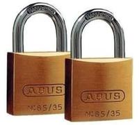 ABUS 35124 65/35 - Set di 2 lucchetti in ottone 35 mm