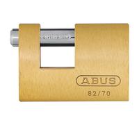 ABUS 35327 82/70Mm Monoblocco Ottone Serratura A Catenaccio Confezionata