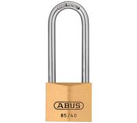 ABUS 35434 Catenaccio In Ottone 85/40mm Con Arco Lungo 63mm Confezionato