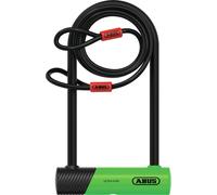 Abus 410K Ultra + Cobra 10/120, Serratura a U + supporto, cavo d 230 mm male Nero/Verde