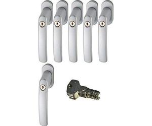 Abus 442582 FG200 S Sb Martellina Bloccabile, Argento, Im Set 6 Pezzi
