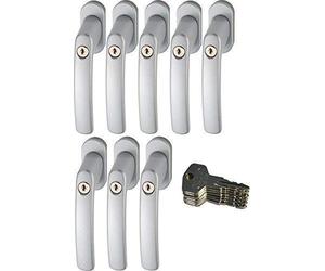 Abus 442582 FG200 S Sb Martellina Bloccabile, Argento, in Set 8 Pezzi