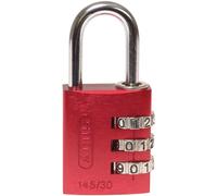 ABUS 46578 145/30 30mm Alluminio Lucchetto a Combinazione Rosso