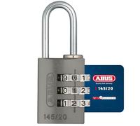 ABUS 466137-145/20_TITANIO Candado aluminio combinacion 20 mm 3 dígitos titanio