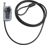 ABUS 52523 Blocca Cavo, Nero, 200 cm | cavi-e-alloggio del cambio della bic Nero