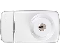 ABUS 532726 - Serratura supplementare per porta 7025 S, con cilindri esterno e interno, colore: Argentato