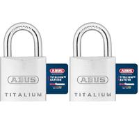 Abus 561863-64Ti/30 Candado Titalium De 30 Mm, Grigio (Confezione da 2)