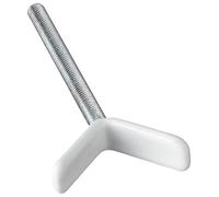 ABUS 73154 - Adattatore a morsetto Henry per porte e scale, per il montaggio su ringhiere, universale, 2 pezzi, colore: Bianco