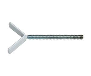 ABUS 73154 - Adattatore a morsetto Henry per porte e scale, per il montaggio su ringhiere, universale, 2 pezzi, colore: Bianco