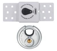 ABUS 83983 142 Serie Porta Scorrevole Furgone Blocco & 23/70mm Diskus Lucchetto