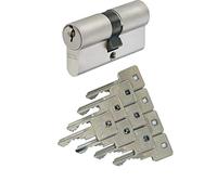 ABUS A93 doppio cilindro 45/60 mm con 10 chiavi, con funzione di emergenza e pericolo e protezione foratura, profilo C73 C83