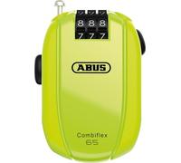 Abus, Antifurto a cavo ABUS Combiflex, antifurto per la sicurezza di sci, caschi, passeggini e bagagli, Trip 65, lunghezza 65 cm, spessore 3 mm, con codice numerico, giallo