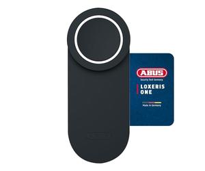 ABUS Attuatore Serratura LOXERIS One - apertura e chiusura smart della porta d'ingresso tramite app - serratura elettronica con controllo accessi - Smart Lock a batteria senza cablaggio - Nero