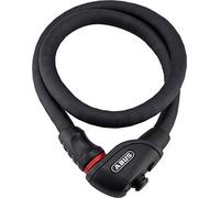 ABUS Blocca cavo corazzato Steel-O-Flex Phantom 8960 - con supporto magnetico TexFL - blocca cavo in acciaio con armatura in manicotti d'acciaio - livello di sicurezza 6-85 cm, nero